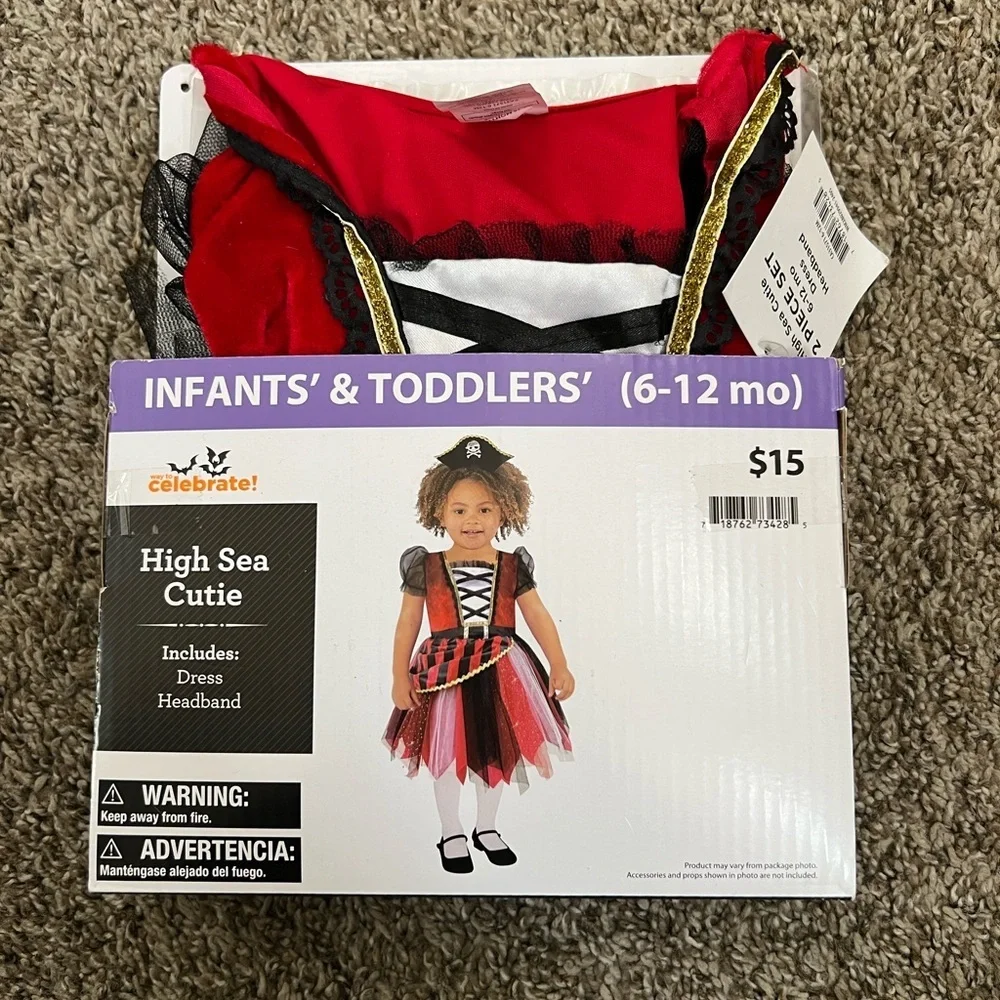 NEW High Sea Cutie Halloween Costume for Toddler Girls, Size 6-12M